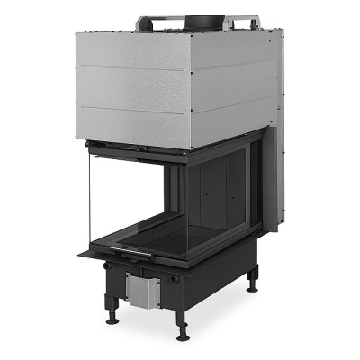 Romotop HEAT U 3g L 50.52.70.25 - тристороння топка для каміна з темним шамотом