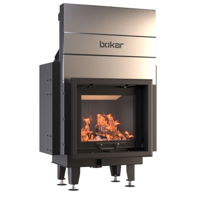 Камінна топка BOKAR 6050G (14,4 kW ) black ceramatex