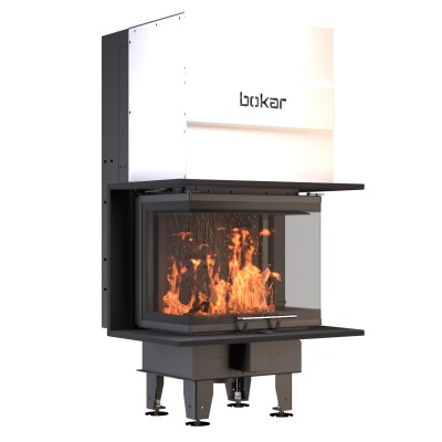 Камінна топка BOKAR PSG 60 (8,3 kW ) black ceramatex