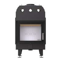 Камінна топка BOKAR 6050 (14.4 kW ) white ceramatex