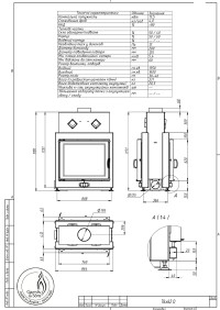 Повітряна камінна топка Gavryliv&Sons 76x62 тунельна