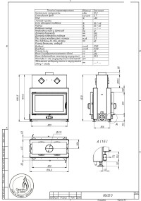 Повітряна камінна топка Gavryliv&Sons 80x52 тунельна