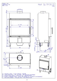 Romotop HEAT 2g 59.50.13 - вузька сталева камінна топка