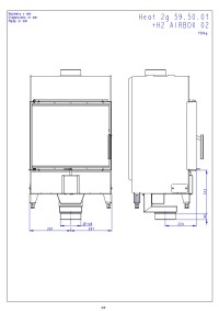 Romotop HEAT 2g 59.50.01 - сталева камінна топка пряма