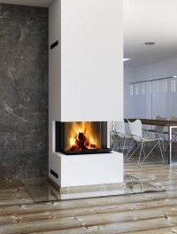 Romotop HEAT C 3g L 65.52.31.26 - тристороння камінна топка з темна камера