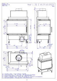 Romotop HEAT L 2g S 65.51.40.21 - лівостороння кутова камінна топка