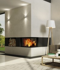 Romotop HEAT R 3g L 65.51.40.26 - кутова камінна топка темна камера