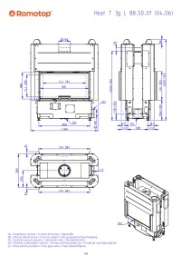 Romotop HEAT T 3g L 88.50.04 - тунельна камінна топка з гільйотиною