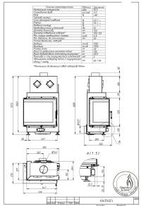 Повітряна камінна топка Gavryliv&Sons 61x37x52
