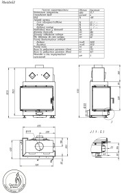 Повітряна камінна топка Gavryliv&Sons 72x40x52