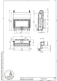 Повітряна камінна топка Gavryliv&Sons 95x52 Slim Гільйотина