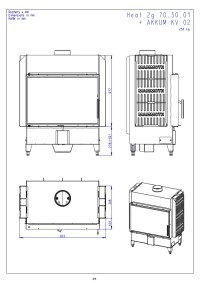 Romotop HEAT 2g 70.50.01 - класична камінна топка