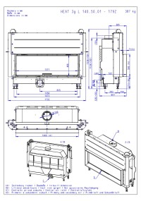 Romotop HEAT 3g L 140.50.01 - широкоформатна камінна топка з гільйотиною