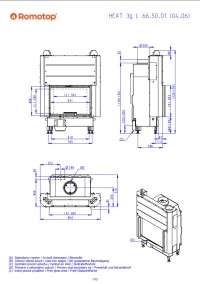 Romotop HEAT 3g L 66.50.04 - класична камінна топка з підйомними дверцятами
