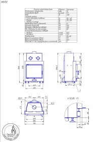 Повітряна камінна топка Gavryliv&Sons 60x52