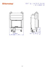 Romotop HEAT 3g L 66.50.04 - класична камінна топка з підйомними дверцятами