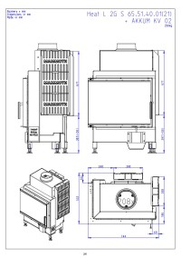 Romotop HEAT L 2g S 65.51.40.21 - лівостороння кутова камінна топка