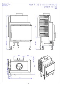 Romotop HEAT R 2g S 65.51.40.21 - правостороння кутова камінна топка