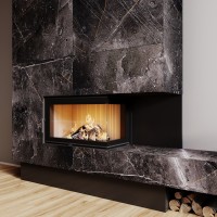 Камінна топка M-FIRE 80 (890/540) кутова права (17kW)