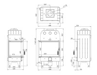 Камінна топка BOKAR 655047 L (14,5 kW ) white ceramatex