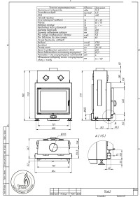 Повітряна камінна топка Gavryliv&Sons 76x62