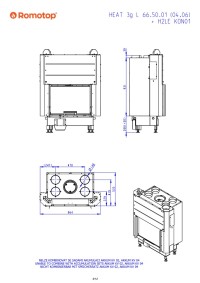 Romotop HEAT 3g L 66.50.04 - класична камінна топка з підйомними дверцятами