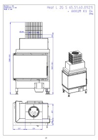 Romotop HEAT L 2g S 65.51.40.21 - лівостороння кутова камінна топка