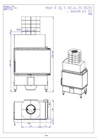 Romotop HEAT R 2g S 60.44.33.24 - вузька кутова камінна топка