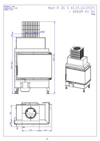 Romotop HEAT R 2g S 65.51.40.21 - правостороння кутова камінна топка