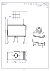 Romotop HEAT R 2g S 70.44.33.23 - вузька сталева кутова камінна топка