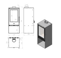 Піч сталева M-Fire Evia (10kW)