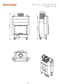 Romotop HEAT 3g L 66.50.04 - класична камінна топка з підйомними дверцятами