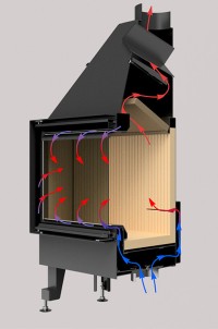 Камінна топка M-FIRE 70 пряма (15kW)