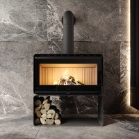 Піч сталева M-Fire Rodos з дровником (15kW)