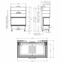 Стальная каминная топка Spartherm Arte 3RL-100h-4S
