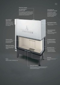 Стальная каминная топка Spartherm Varia Bh-4S