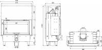 Каминная топка DEFRO HOME INTRA LA G (ЧЕРНЫЙ ШАМОТ)