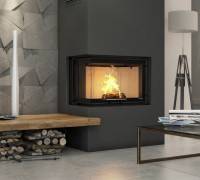 Каминная топка DEFRO HOME INTRA ME BL G (ЧЕРНЫЙ ШАМОТ)
