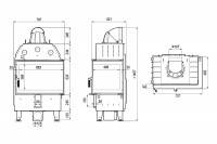 Каминная топка DEFRO HOME INTRA SM BL (ЧЕРНЫЙ ШАМОТ)