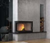 Каминная топка DEFRO HOME INTRA SM BL (ЧЕРНЫЙ ШАМОТ)