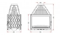 Чугунная топка INVICTA 700 Double Face